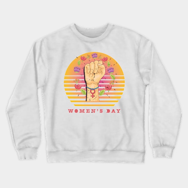 WOMEN'S DAY Crewneck Sweatshirt by Dieowl